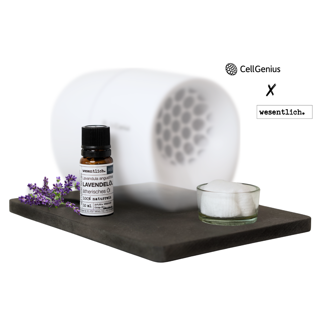 CellGenius Aromaset Lavendel – naturreines ätherisches Öl | Zubehör für den CellActivator